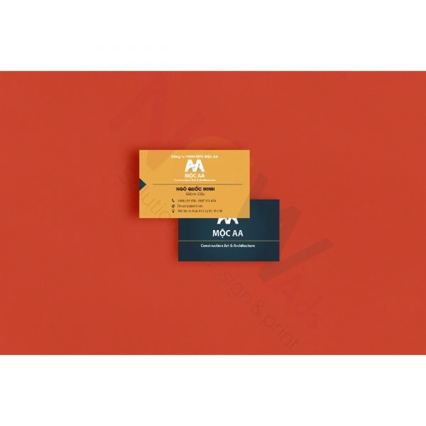 Mẫu thiết kế namecard MỘC AA