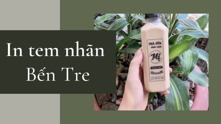 In ấn tem nhãn chai lọ Bến Tre - Nhanh chóng, chất lượng, giá tốt