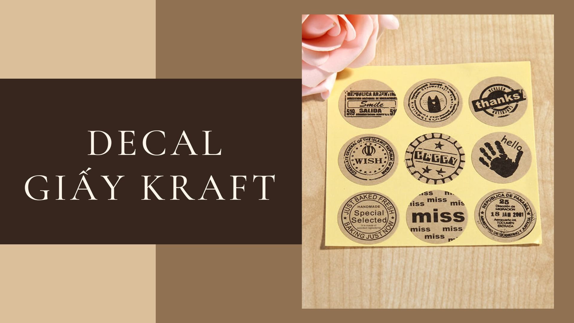 Những điều bạn phải biết về Decal giấy Kraft