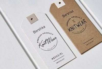 Tem mác quần áo được in trên giấy kraft